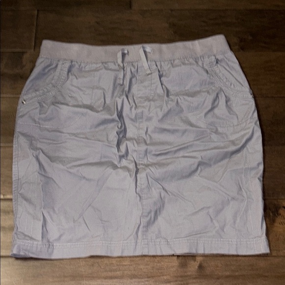 cleo Dresses & Skirts - Cleo drawstring gray/blue Women's Skirt with 4 pockets, size 12